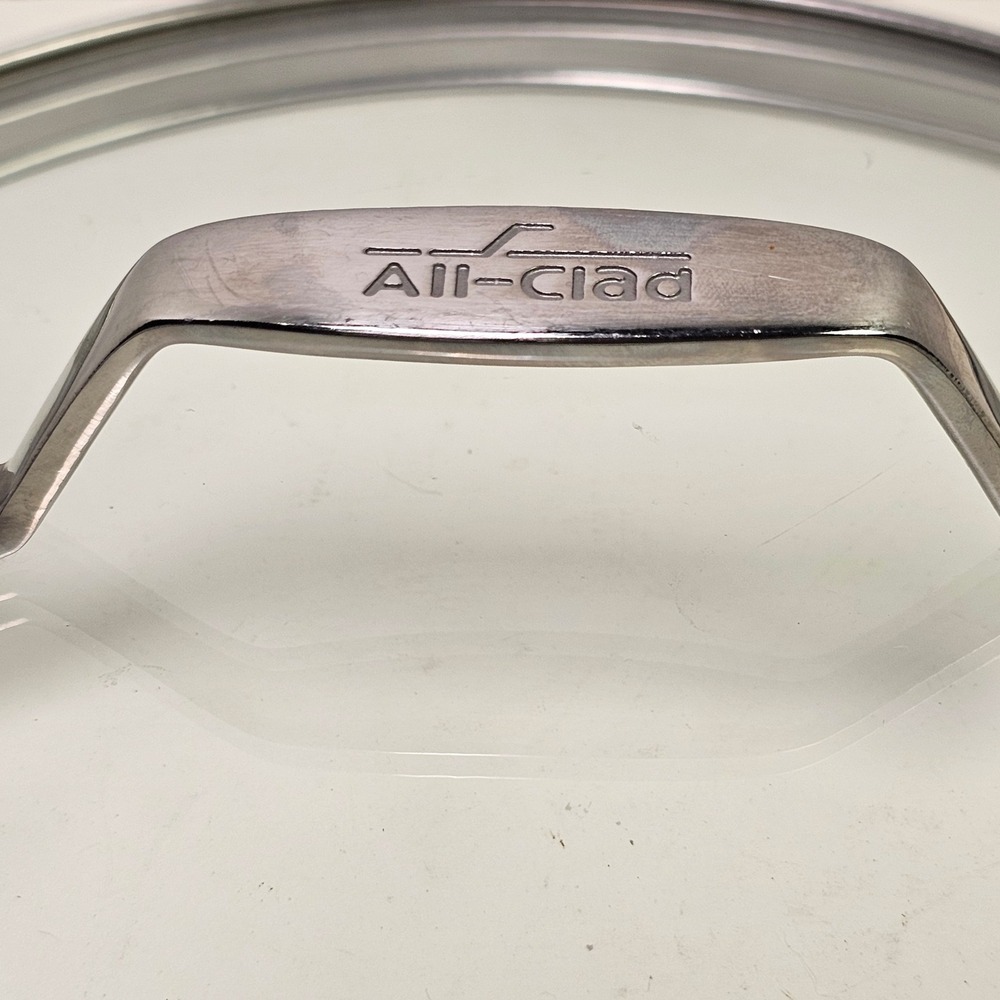 All-Clad 10.5" Glass Lid Essential Tempered Glass Lid Stainless Steel   Handle